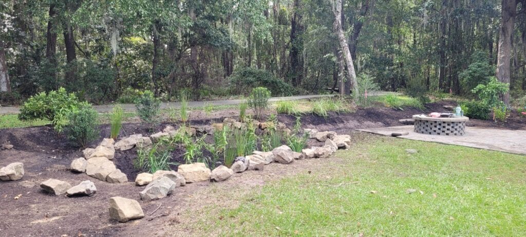 Rain garden basin 